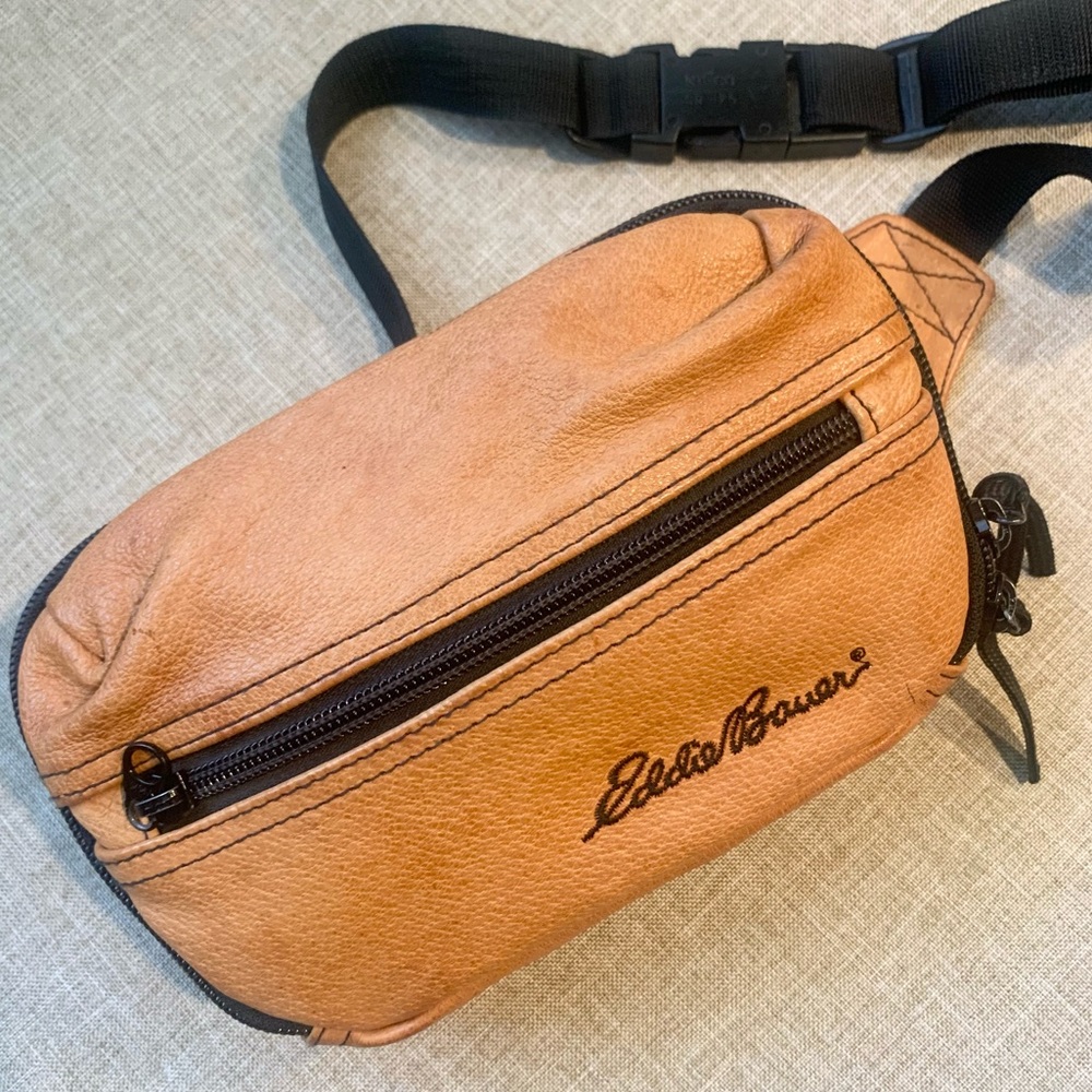 Vintage leather Eddie Bauer Utility Bag/ Fanny Pack